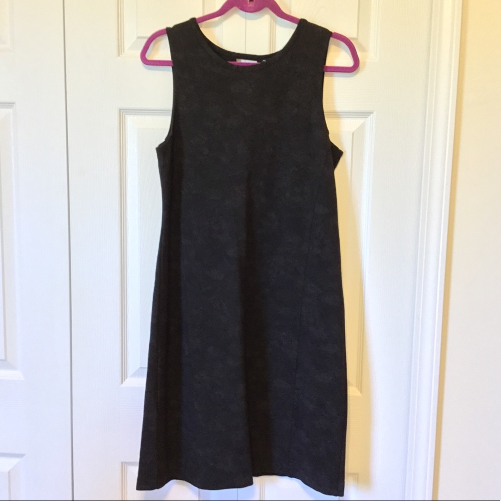 Noir Black Sleeveless Flower Print Dress Size XL #179